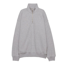 Cozy Fleece 1/4 Zip Sweatshirt Oversized Women Hoodie